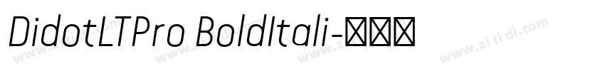 DidotLTPro BoldItali字体转换